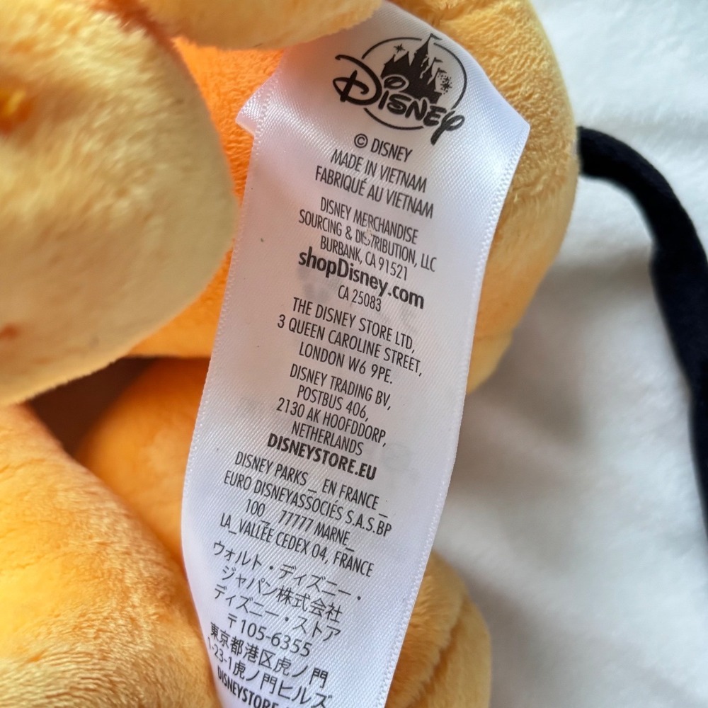 Disney Store Pluto Plush Dog Green Collar Tongue Out Stuffed Animal Mickey - Picture 5 of 5
